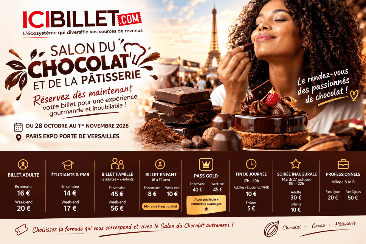 Le compte à rebours est lancé : préparez dès maintenant votre visite au Salon du Chocolat de Paris 2026