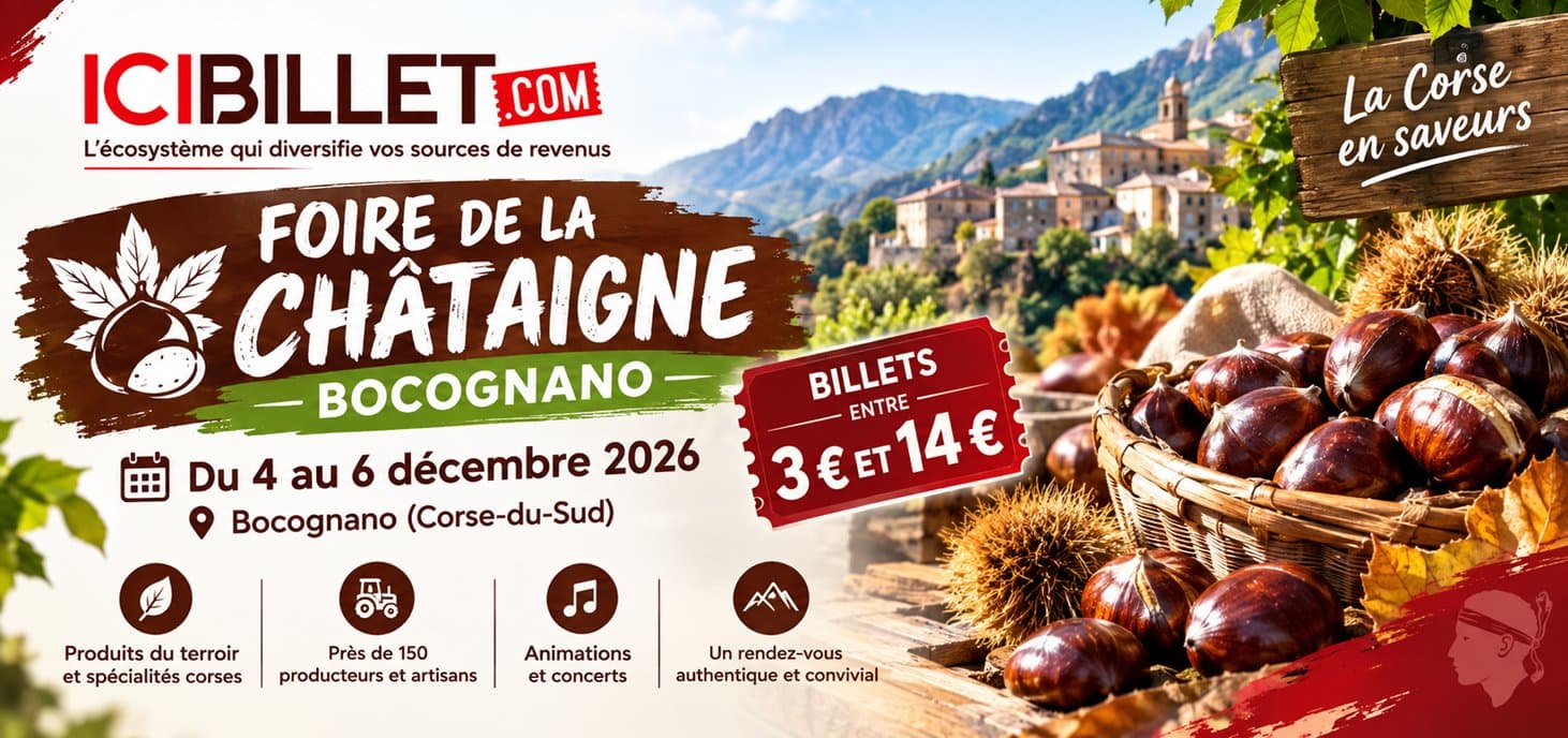 Foire de la Châtaigne à Bocognano : les billets entre 3 et 14 euros