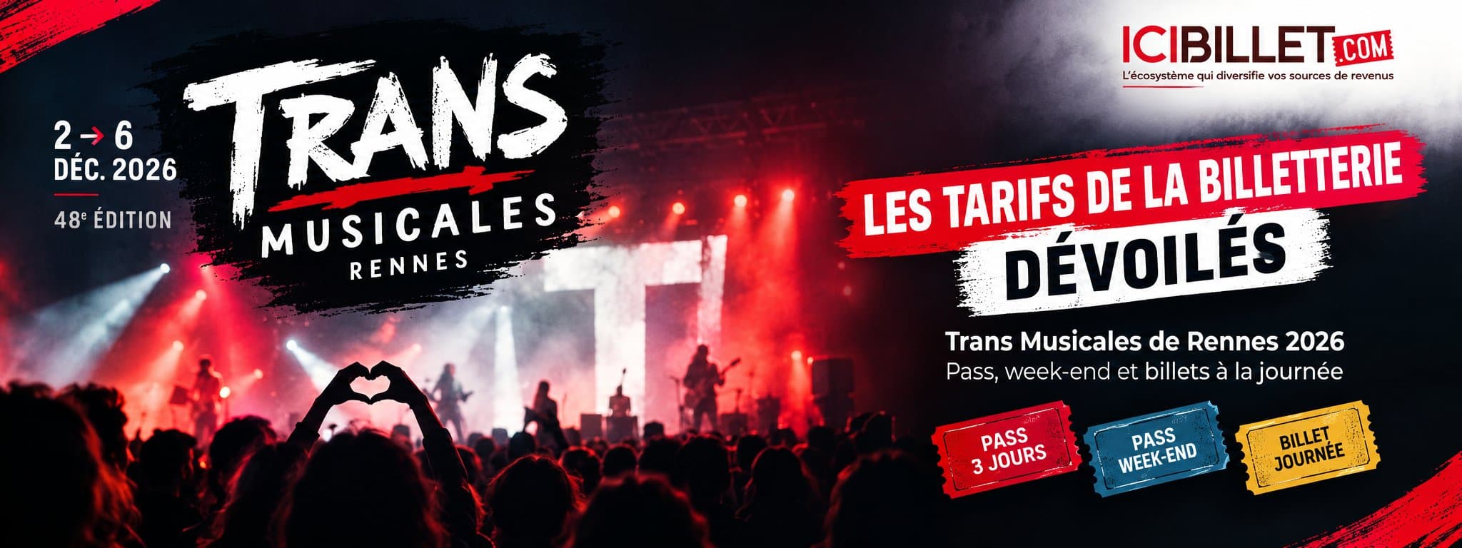 Trans Musicales de Rennes 2026 : les tarifs de la billetterie dévoilés
