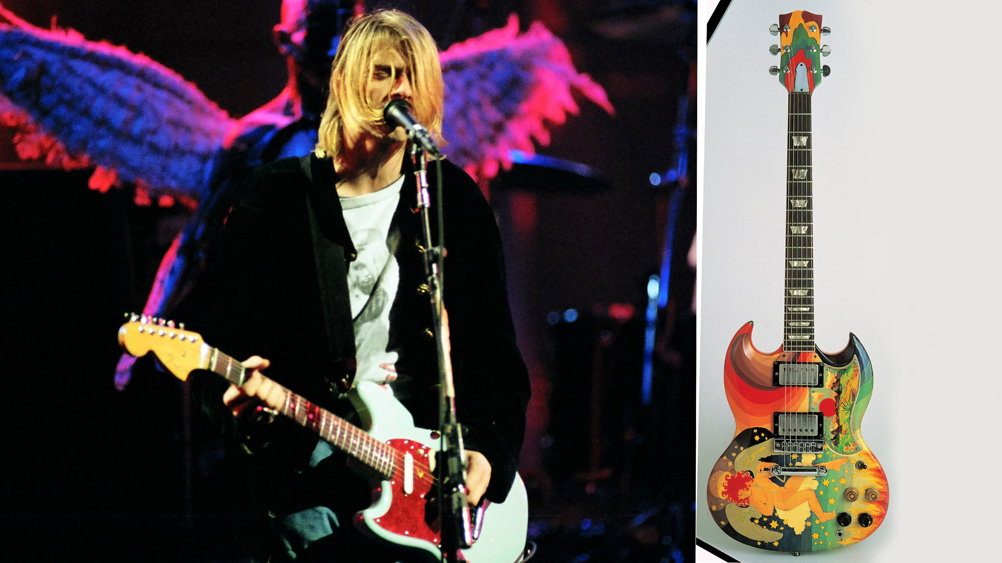 Une guitare mythique de Kurt Cobain mise aux enchères