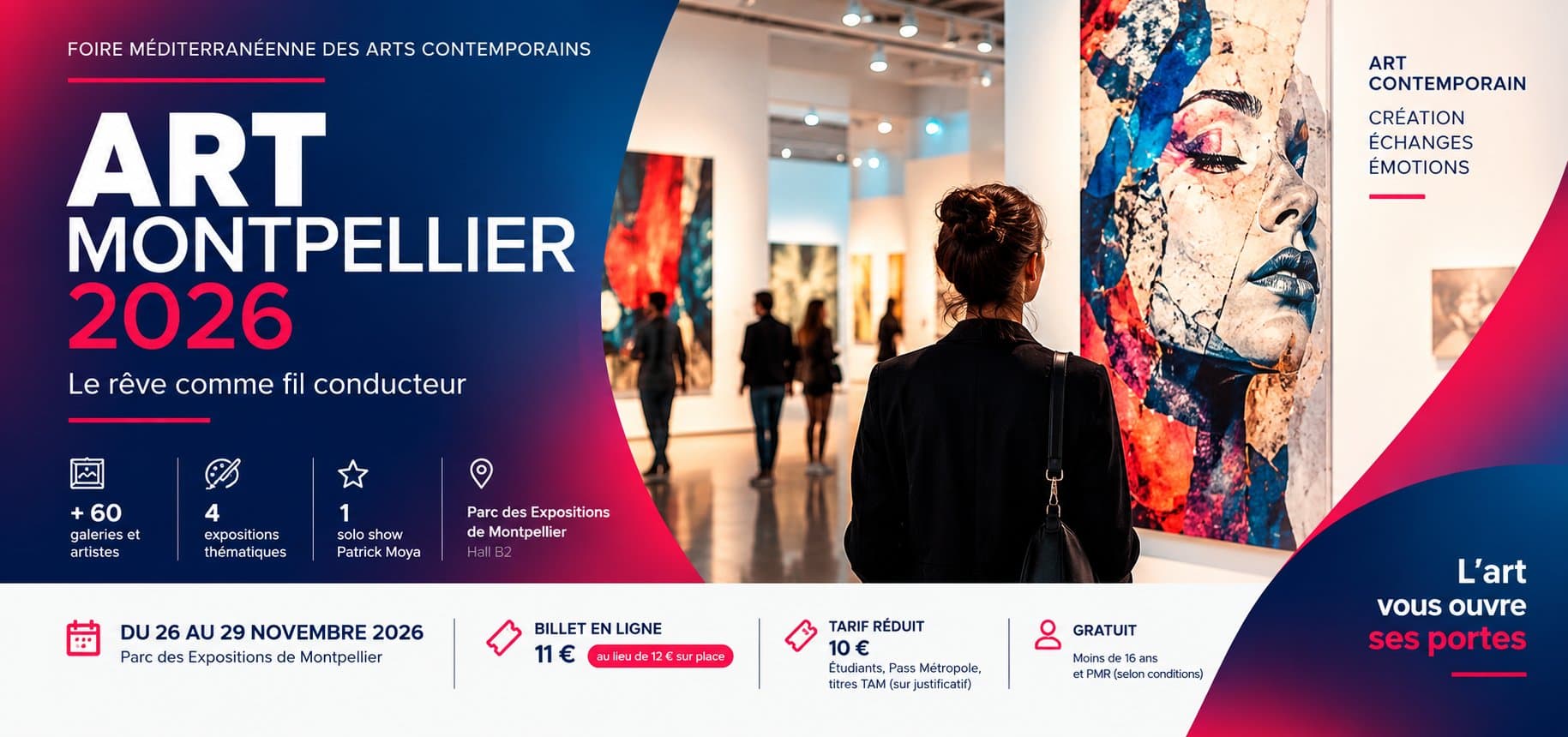 Art Montpellier 2026 : billets en ligne, tarif réduit, gratuité… ce qu’il faut savoir
