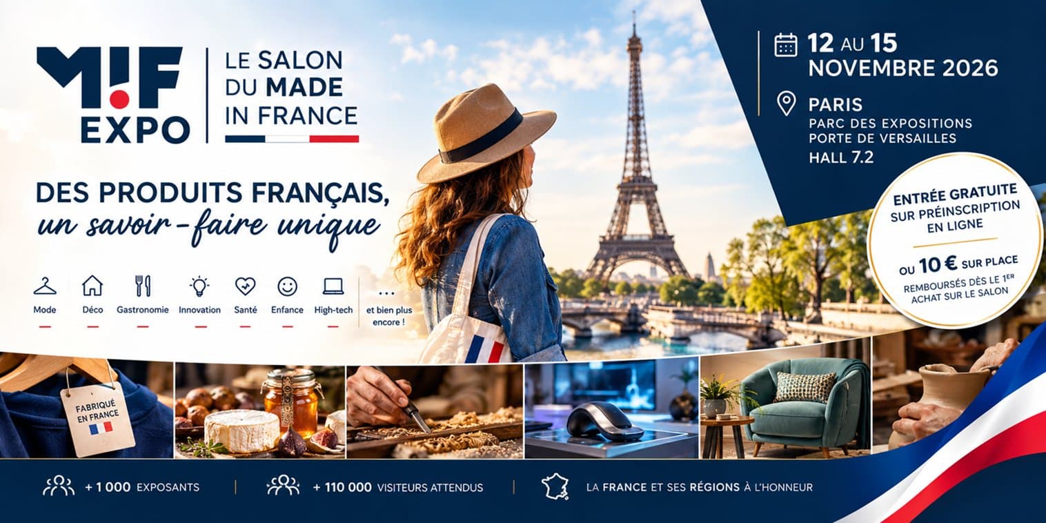 MIF Expo 2026 : comment obtenir son billet gratuit pour le Salon Made in France ?