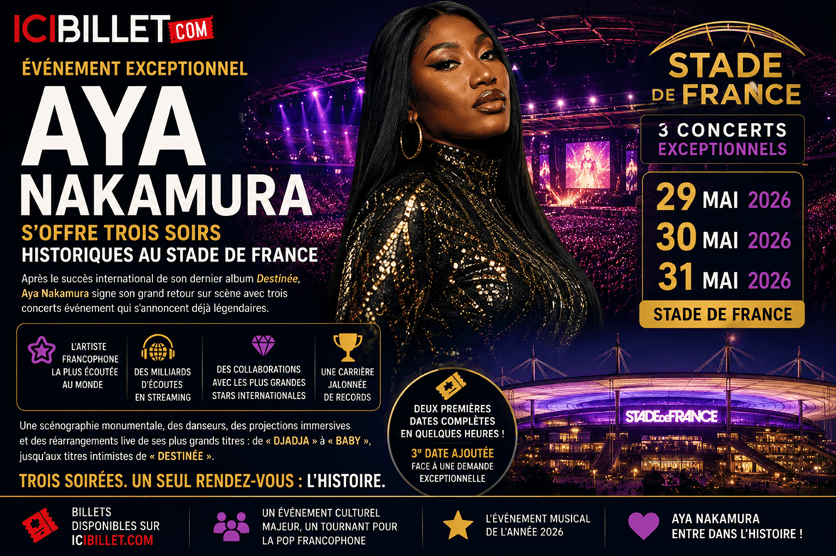 Aya Nakamura s’offre trois soirs historiques au Stade de France