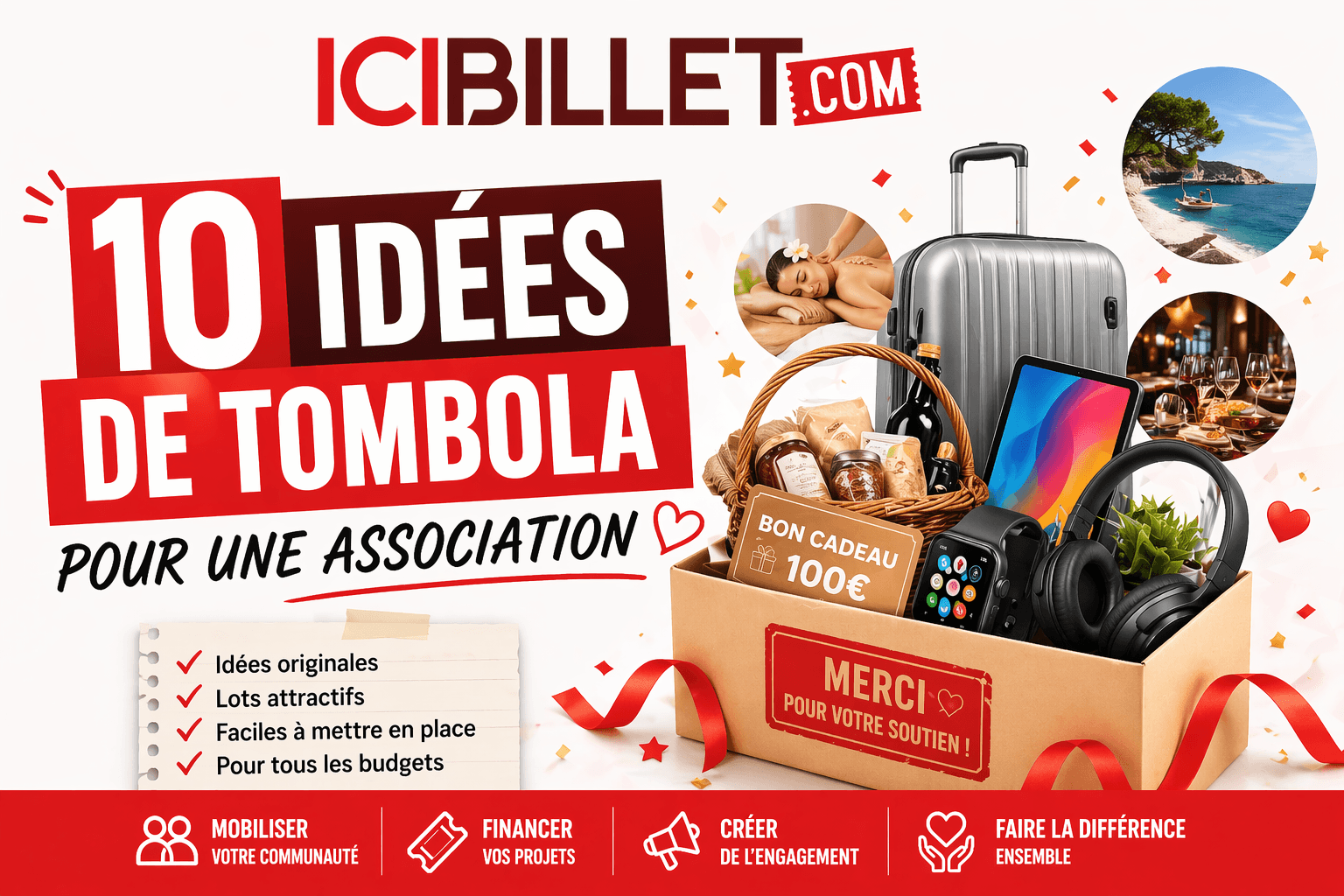 10 idées de lots pour une tombola qui attirera un maximum de participants