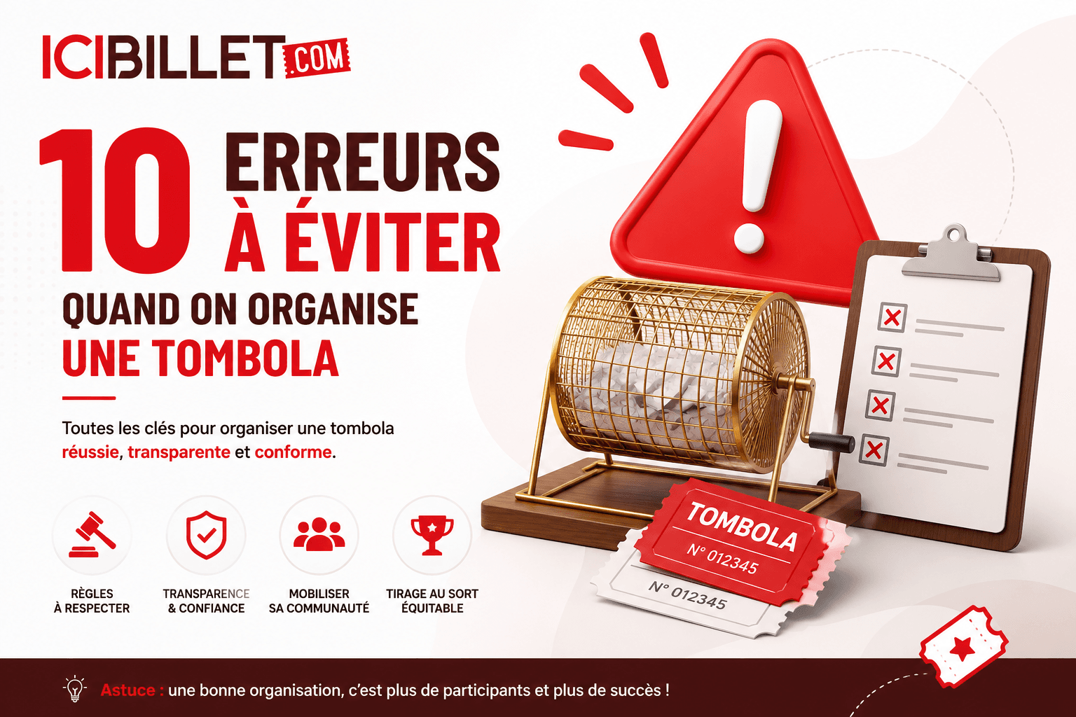 10 erreurs à éviter quand on organise une tombola