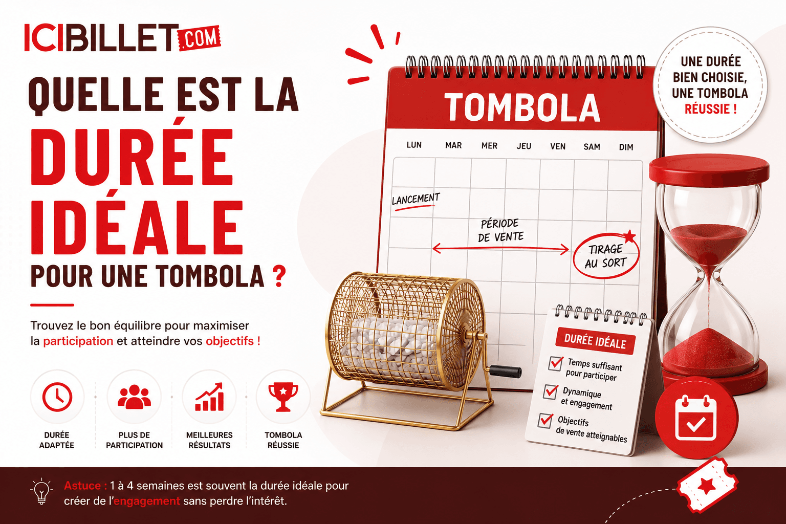 Quelle est la durée idéale pour une tombola ?