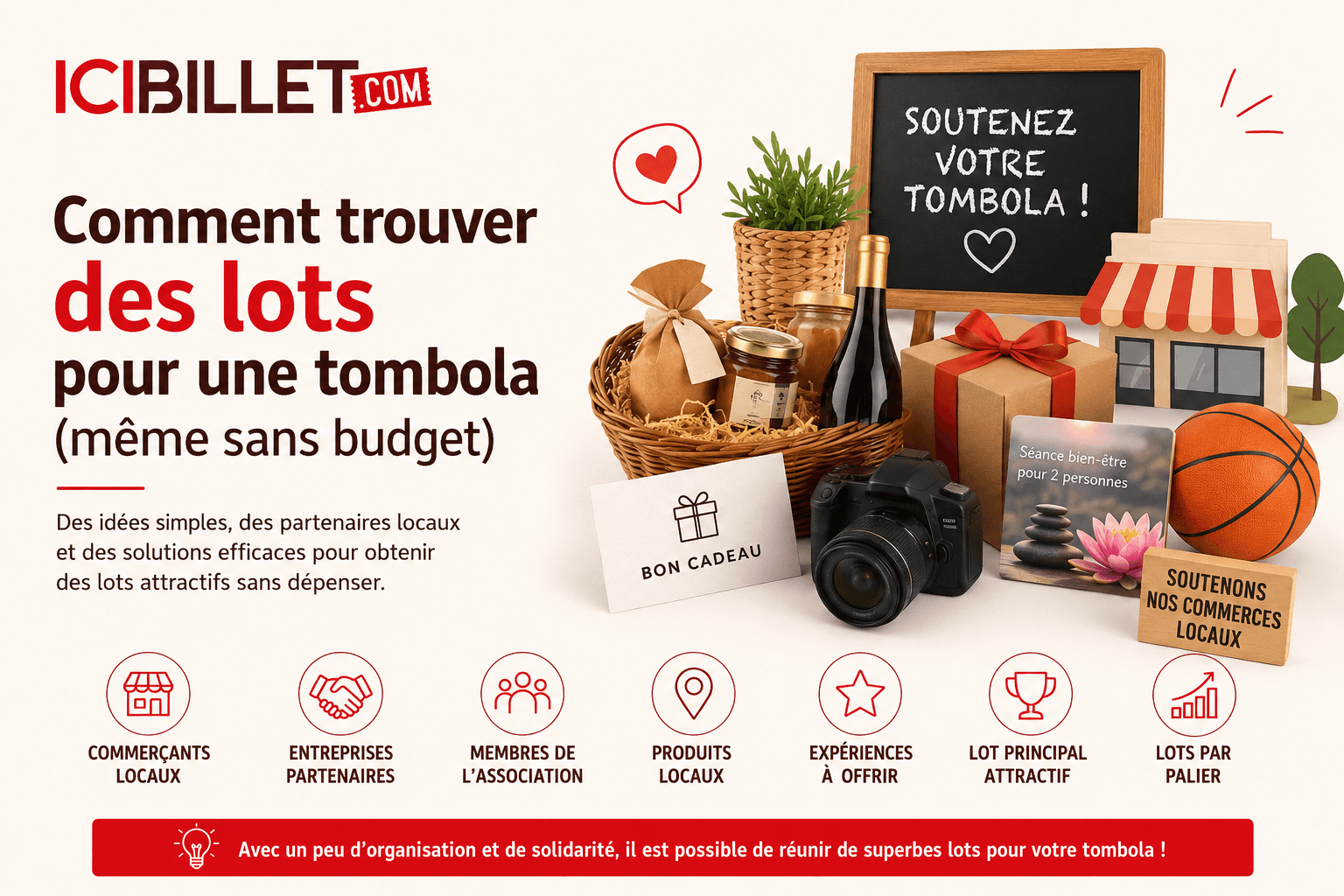Comment trouver des lots pour une tombola même sans budget