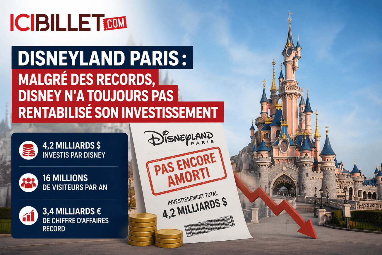 Après 30 ans d’exploitation, Disneyland Paris enregistre un déficit de 4,2 milliards de dollars