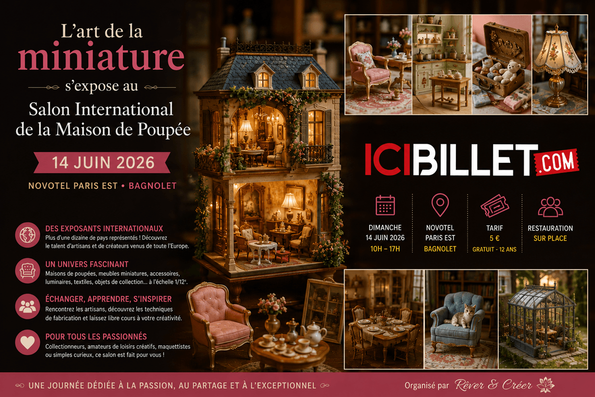 L’art de la miniature s’expose au Salon International de la Maison de Poupée 2026