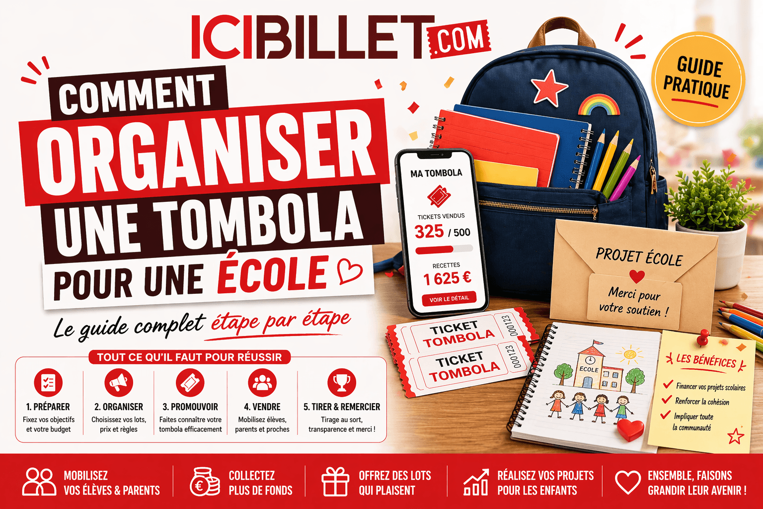Comment organiser une tombola pour une école : guide complet