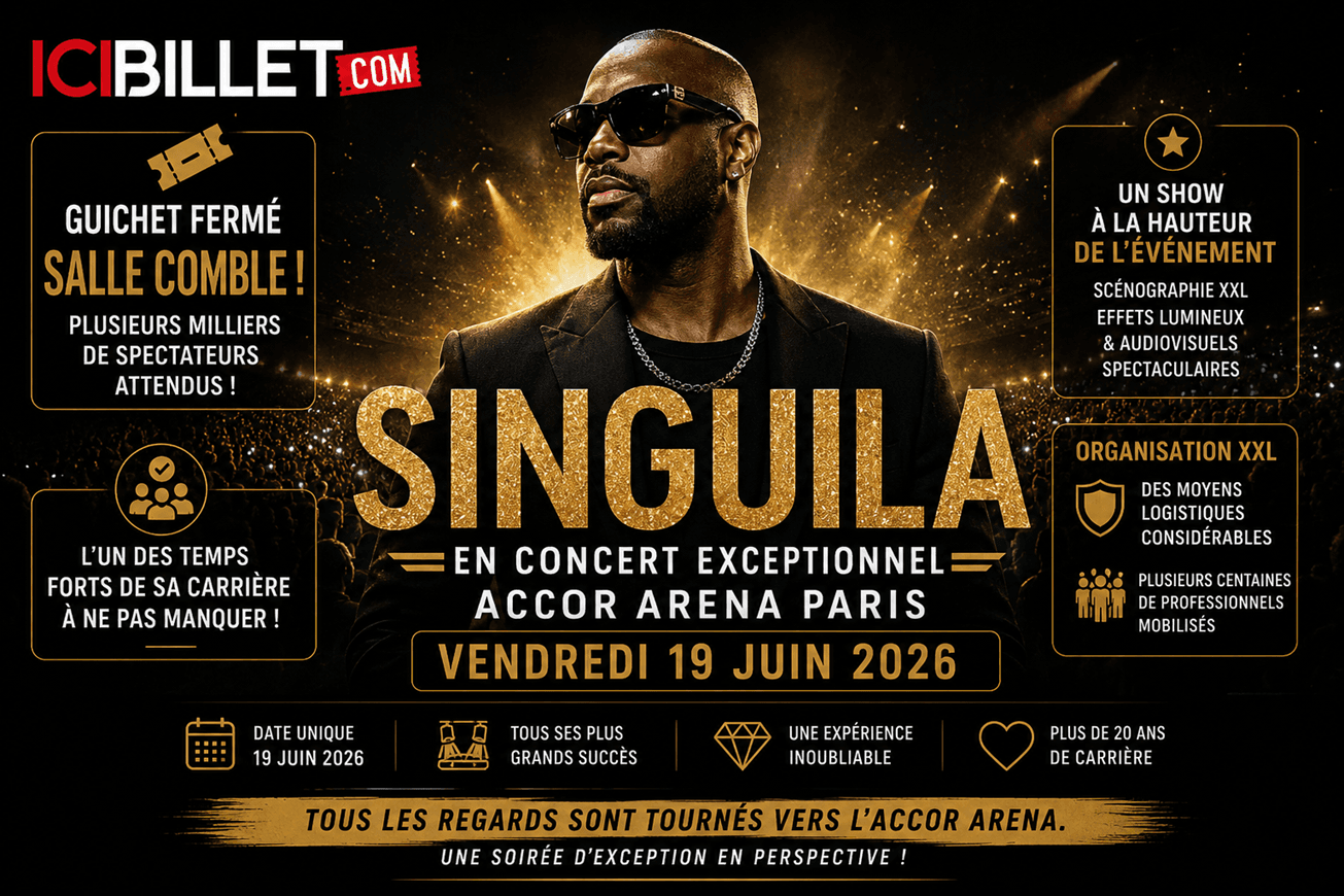 Singuila se produira ce vendredi 19 juin à l’Accor Arena Bercy à guichet fermé