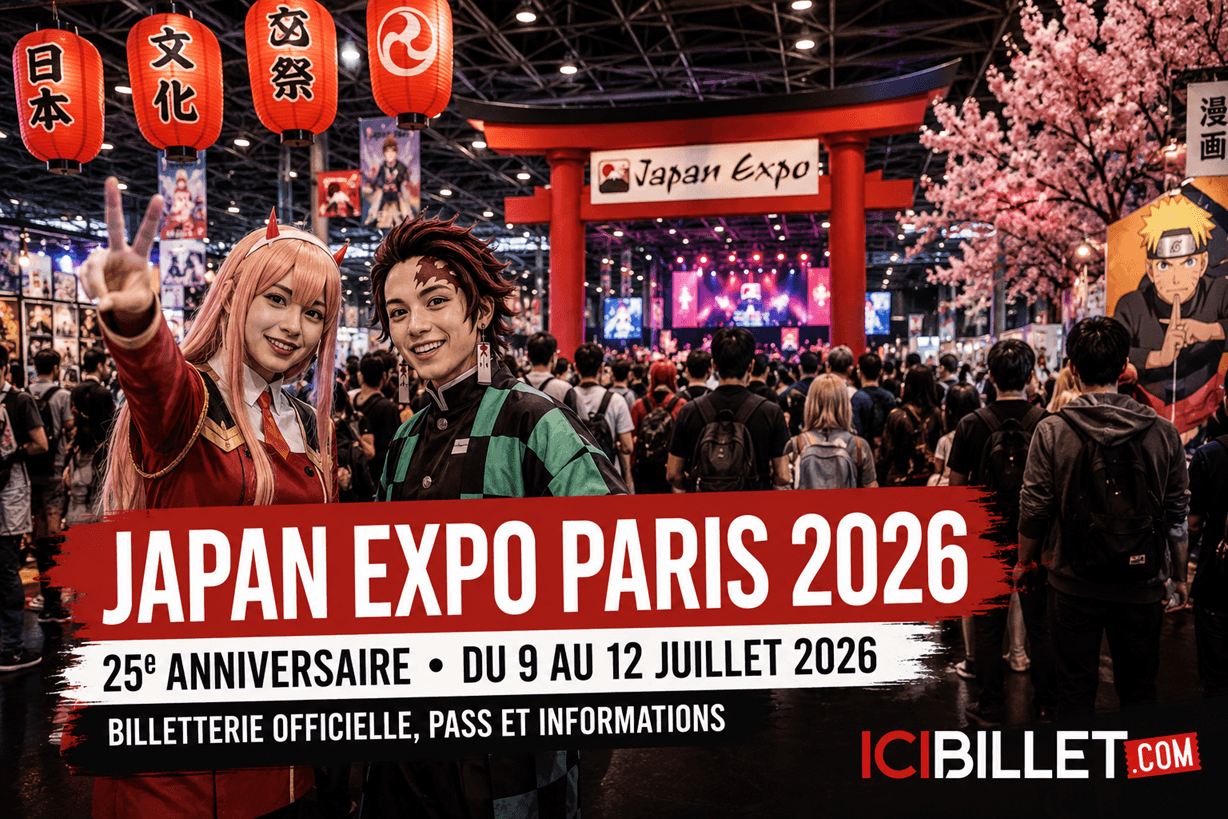 Japan Expo Paris 2026 : billetterie officielle, pass et informations du 25e anniversaire