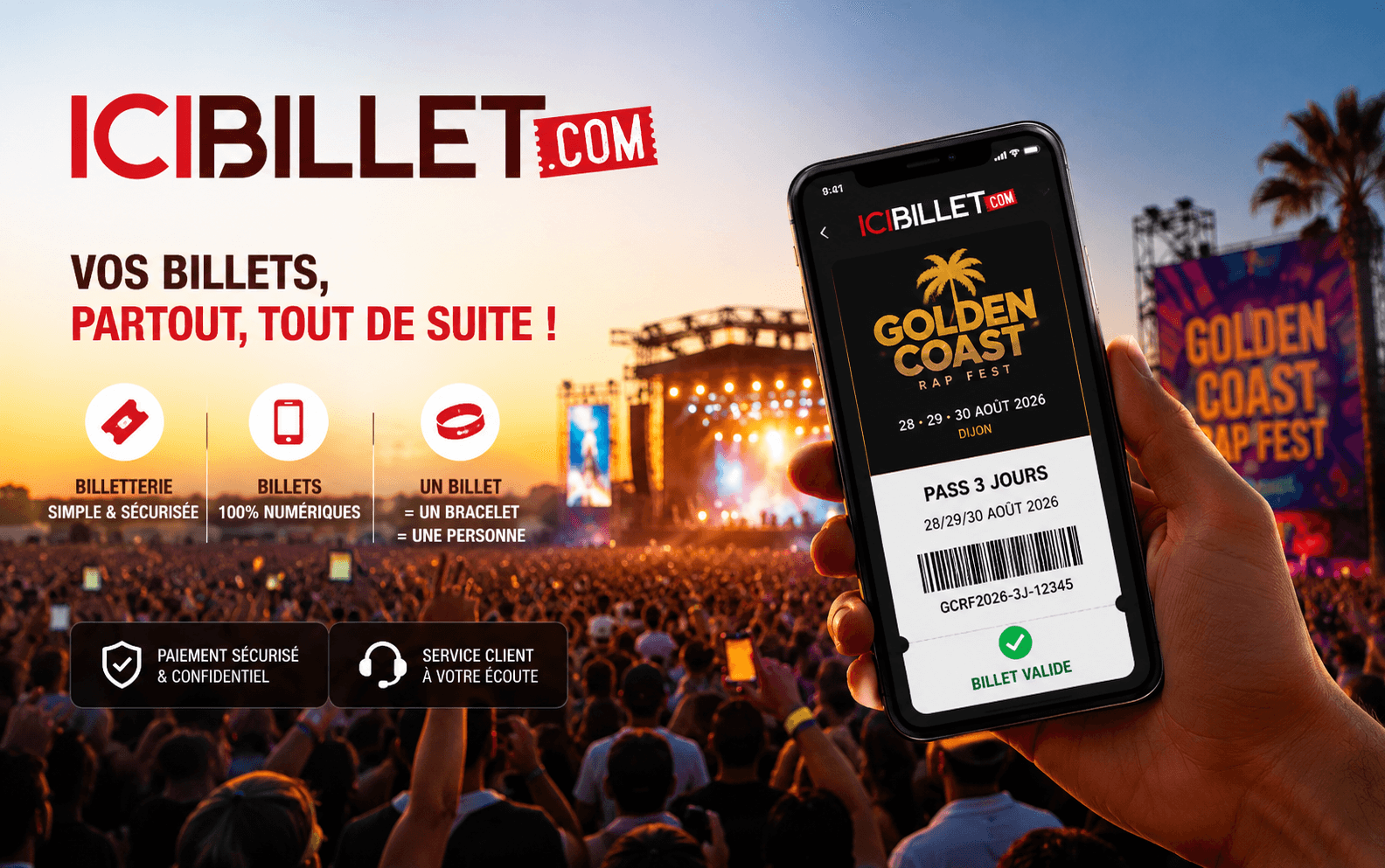 Golden Coast Rap Fest 2026 : billetterie, accès, services… tout ce qu'il faut savoir avant le festival