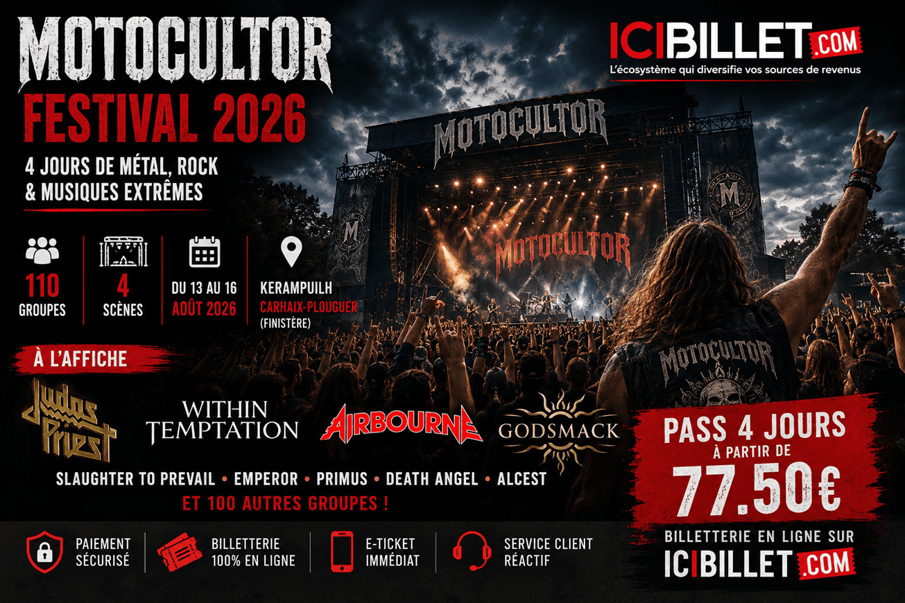 Motocultor Festival 2026 : un pass jour à 77.50 euros pour 72 heures de métal à Kerampuilh