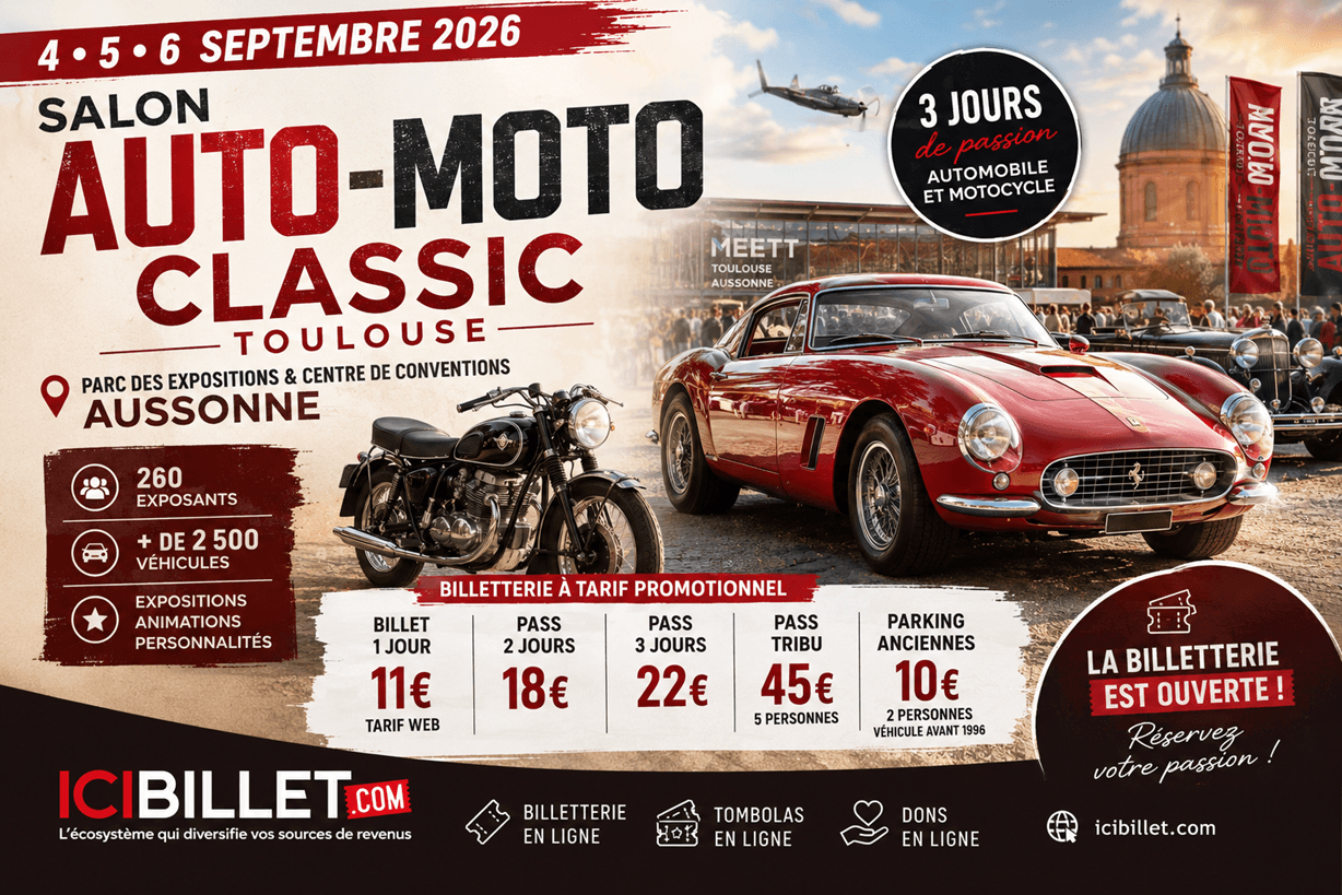 Salon Auto-Moto Classic Toulouse 2026 : la billetterie ouvre la route à trois jours de passion automobile