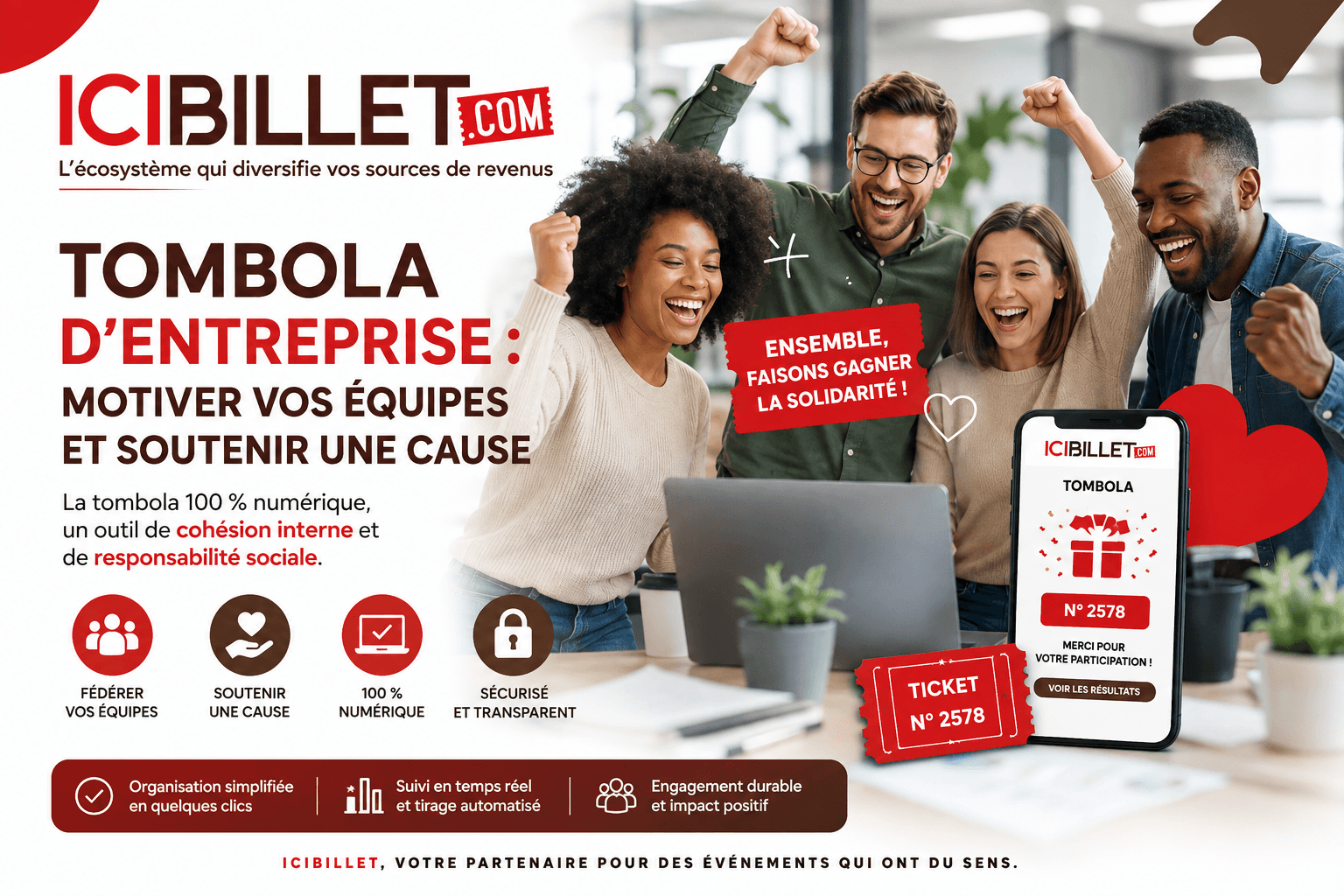 Tombola d’entreprise : motiver vos équipes et soutenir une cause