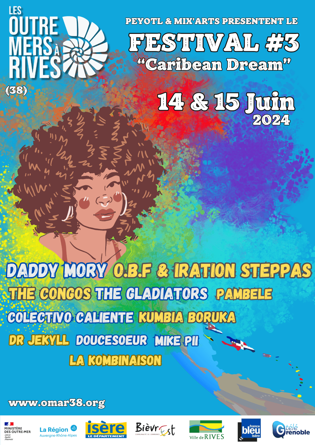 Le Festival des Outre-Mers 2024, rendez-vous des cultures caribéennes, ouvre ses portes les 14 et 15 juin à Rives