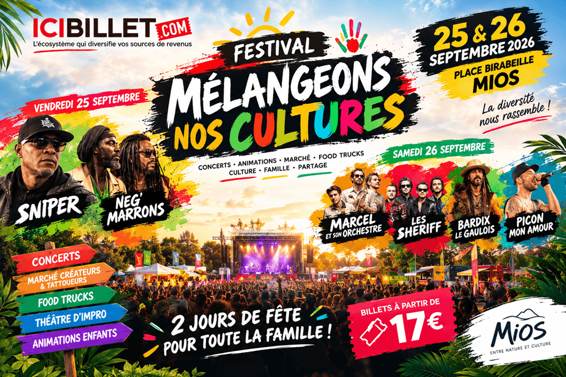 Festival Mélangeons nos Cultures : les billets sont en vente à partir de 17 euros