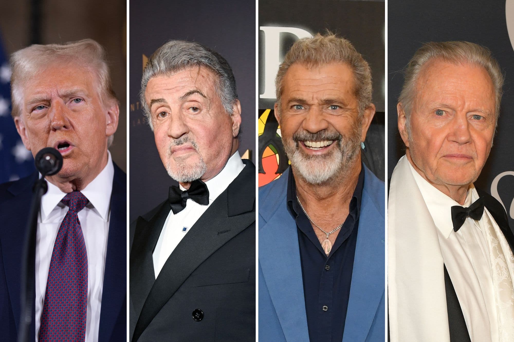 Sylvester Stallone, Mel Gibson et Jon Voight, les yeux et les oreilles de Donald Trump à Hollywood