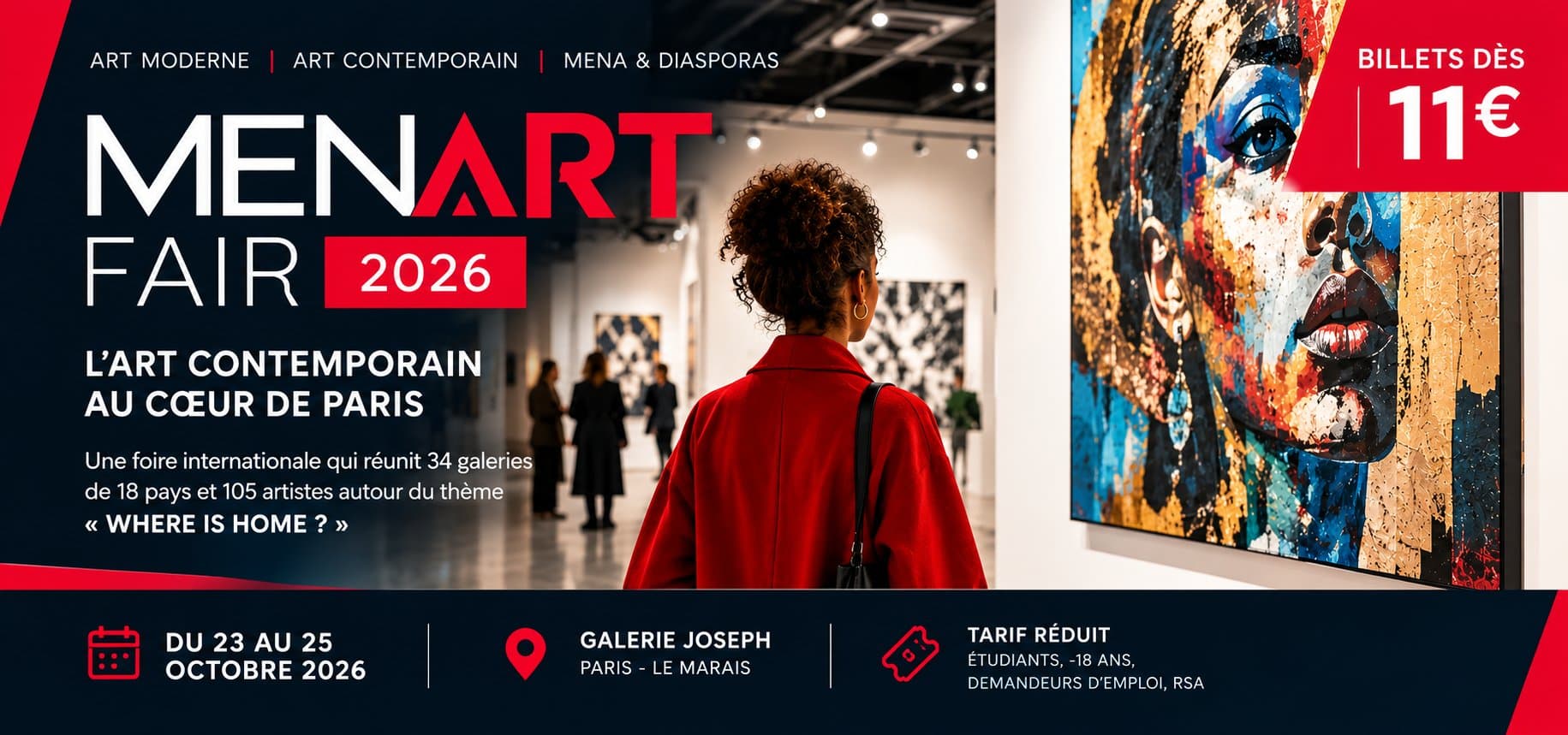 Menart Fair 2026 : les billets dès 11 euros pour trois jours d’art contemporain