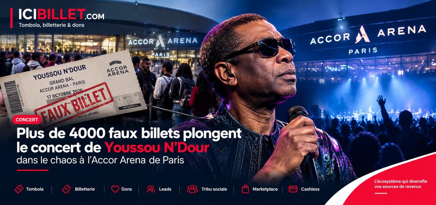 Plus de 4000 faux billets plongent le concert de Youssou N’Dour dans le chaos à l’Accor Arena de Paris