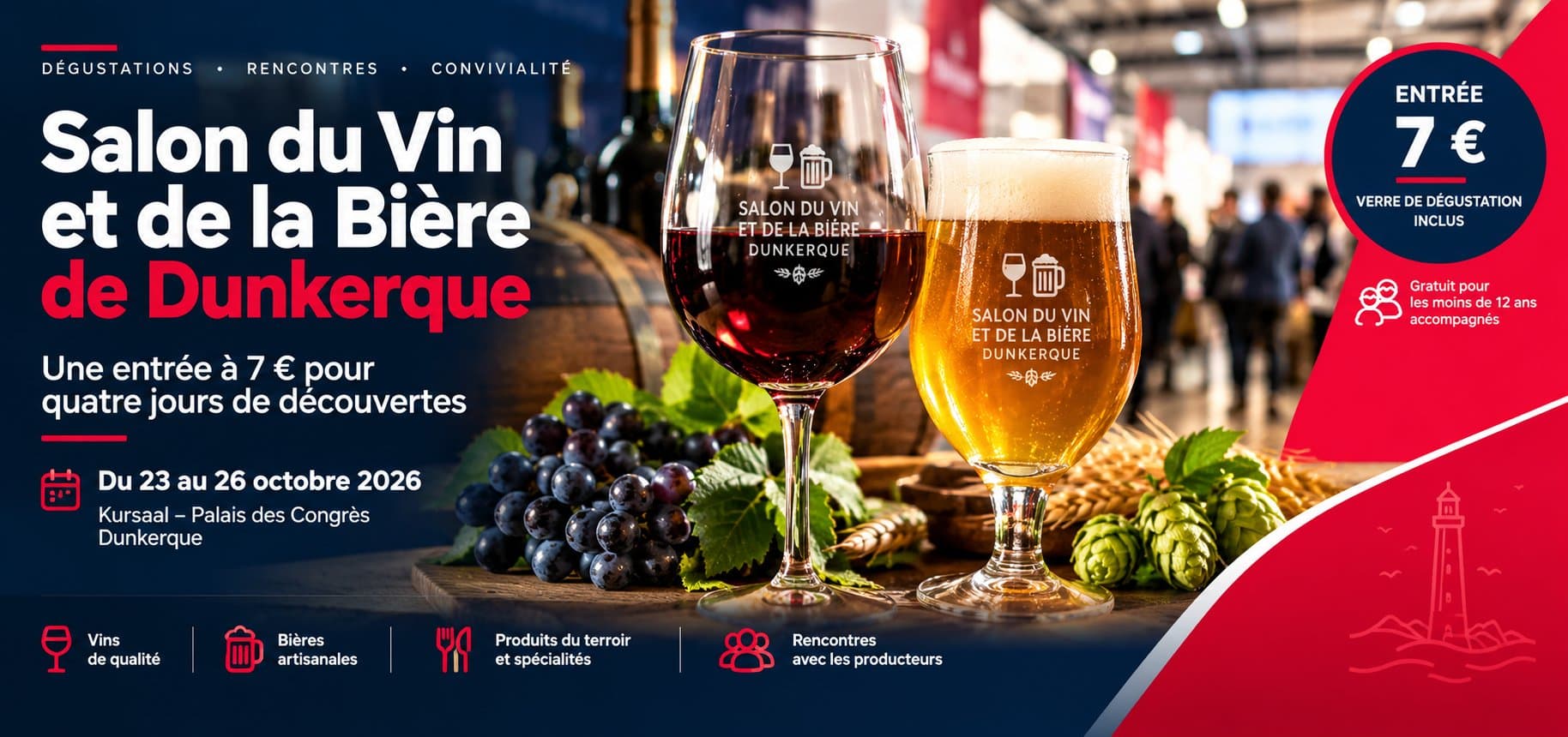 Salon du Vin et de la Bière de Dunkerque : une entrée à 7 € pour quatre jours de découvertes
