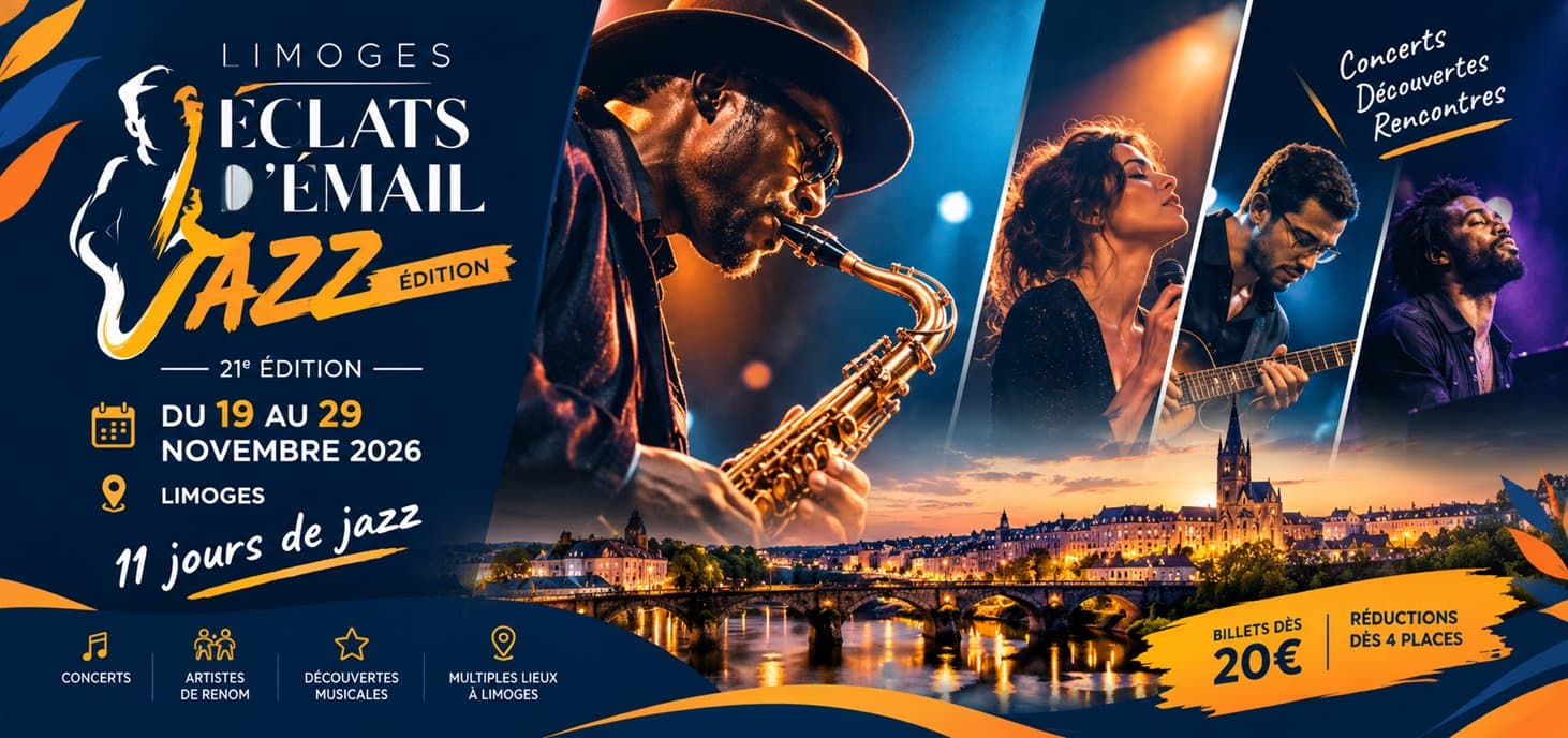 Éclats d’Émail Jazz édition 2026 : combien coûtent les places pour les concerts à Limoges ?