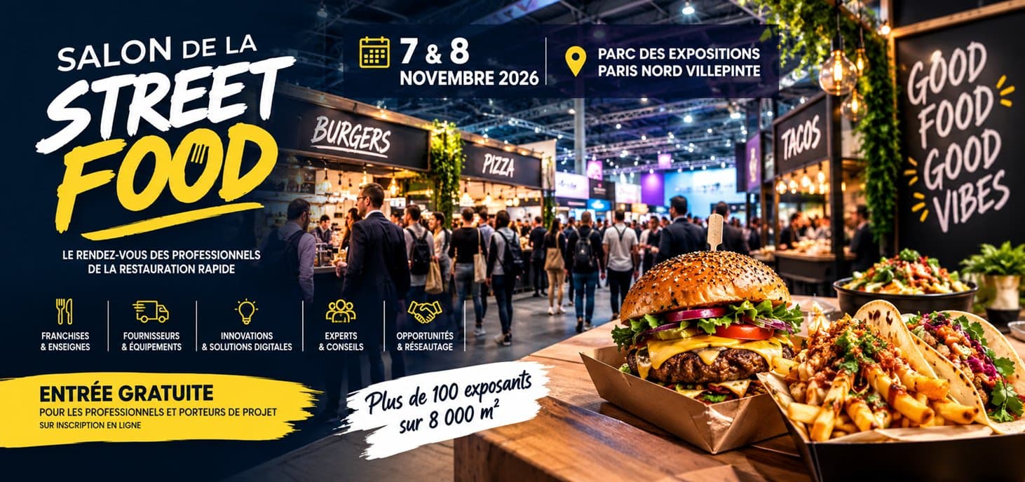 100 exposants et un badge gratuit au Salon de la Street Food 2026