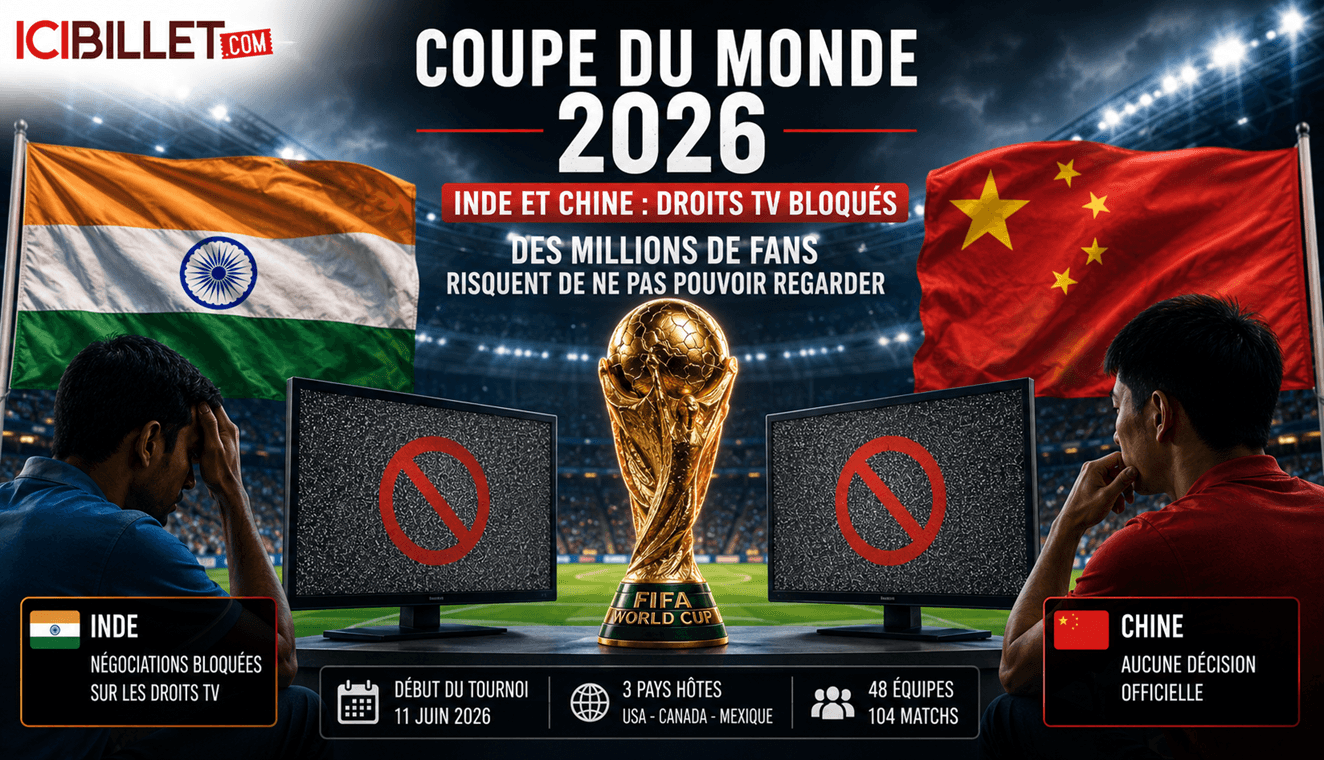 La FIFA confrontée à une crise de diffusion de la Coupe du monde 2026 en Inde et en Chine