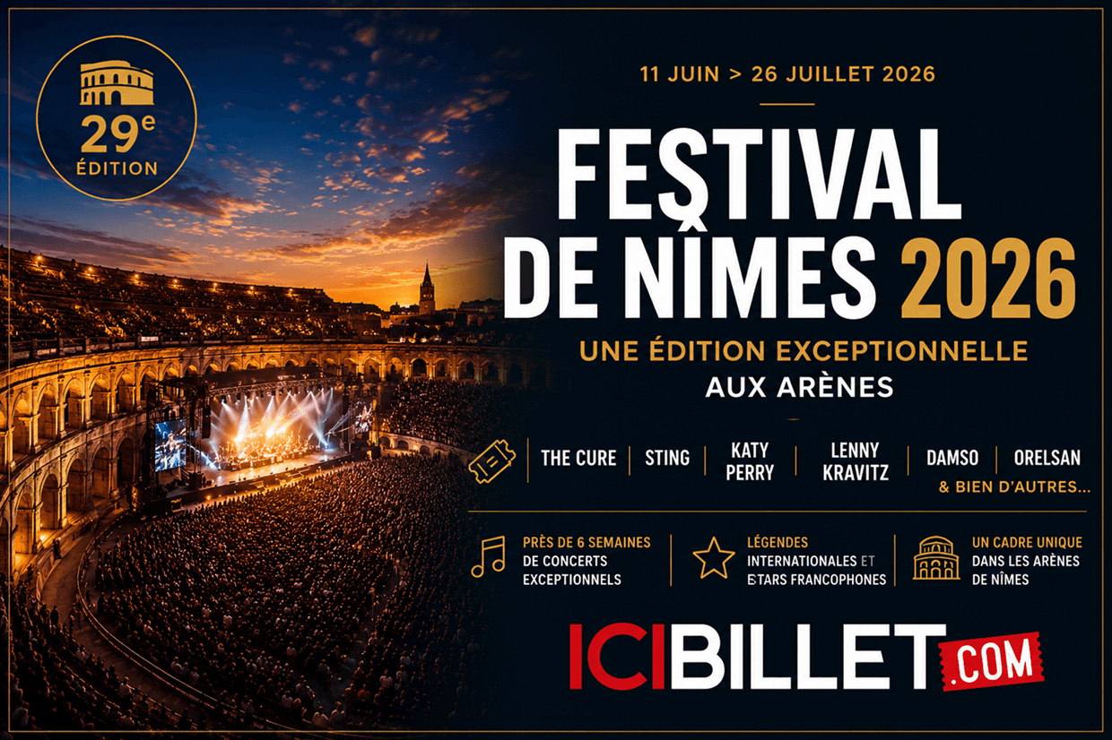 Le Festival de Nîmes 2026 : une 29e édition exceptionnelle aux Arènes
