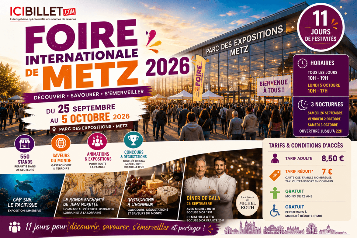 Foire internationale de Metz 2026 : les prix des billets et les conditions d’accès